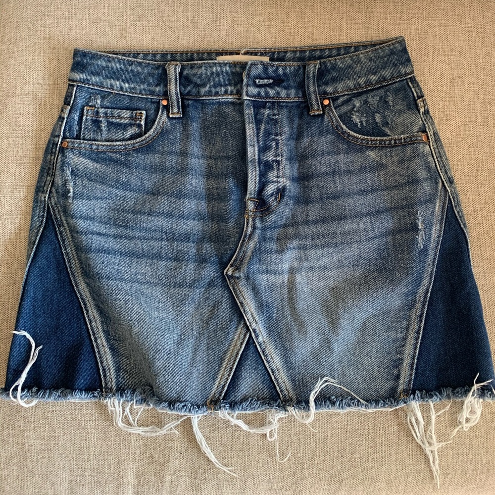 Denim Mini Skirt